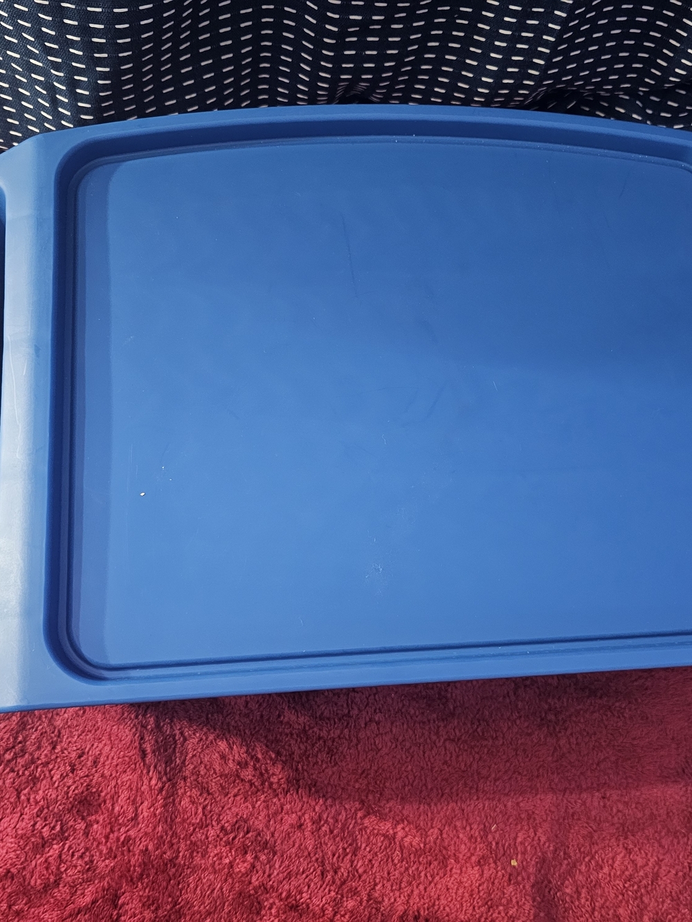 Blue Plastic Lap Tray